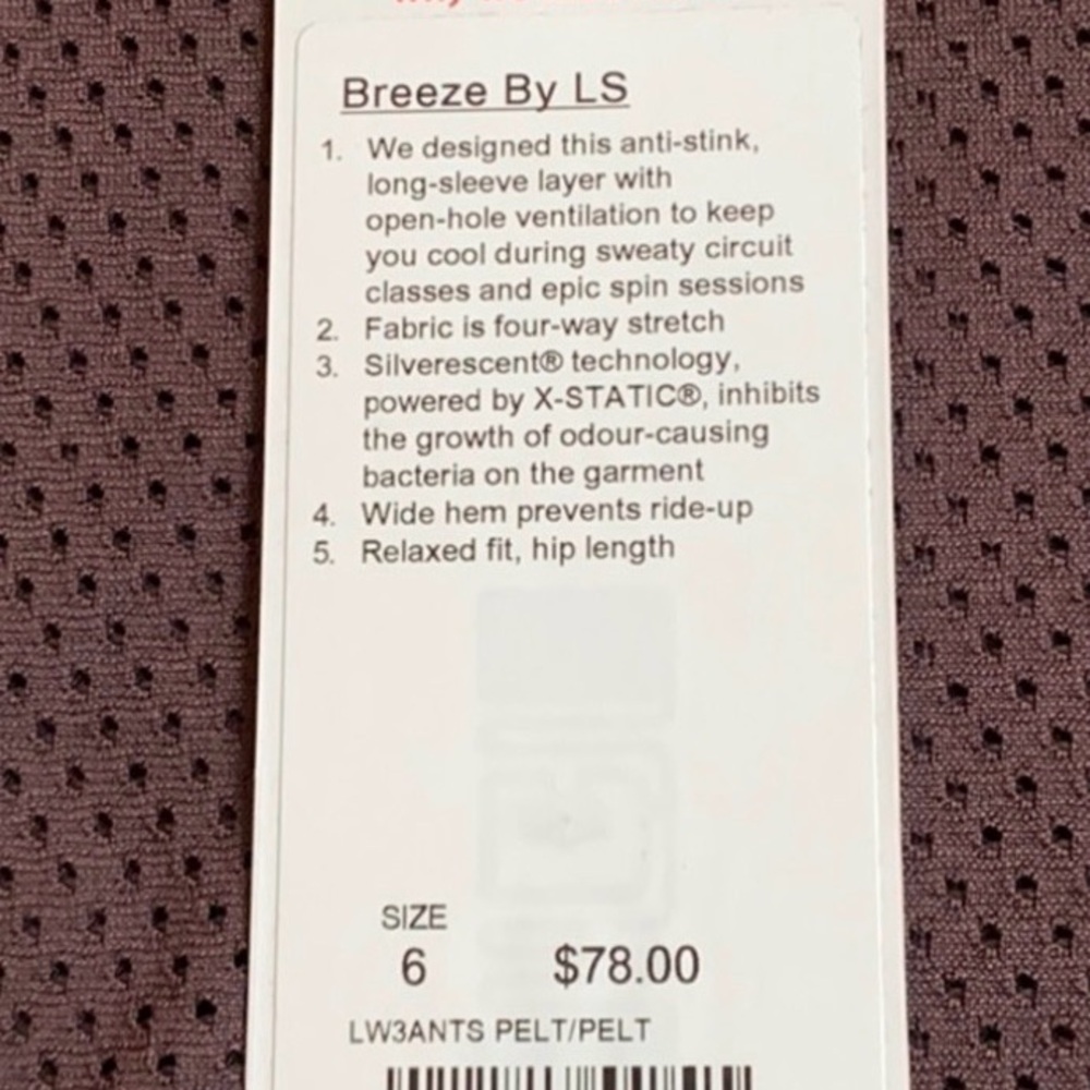 lululemon athletica Purple Long Sleeve Top - Picture 5 of 5
